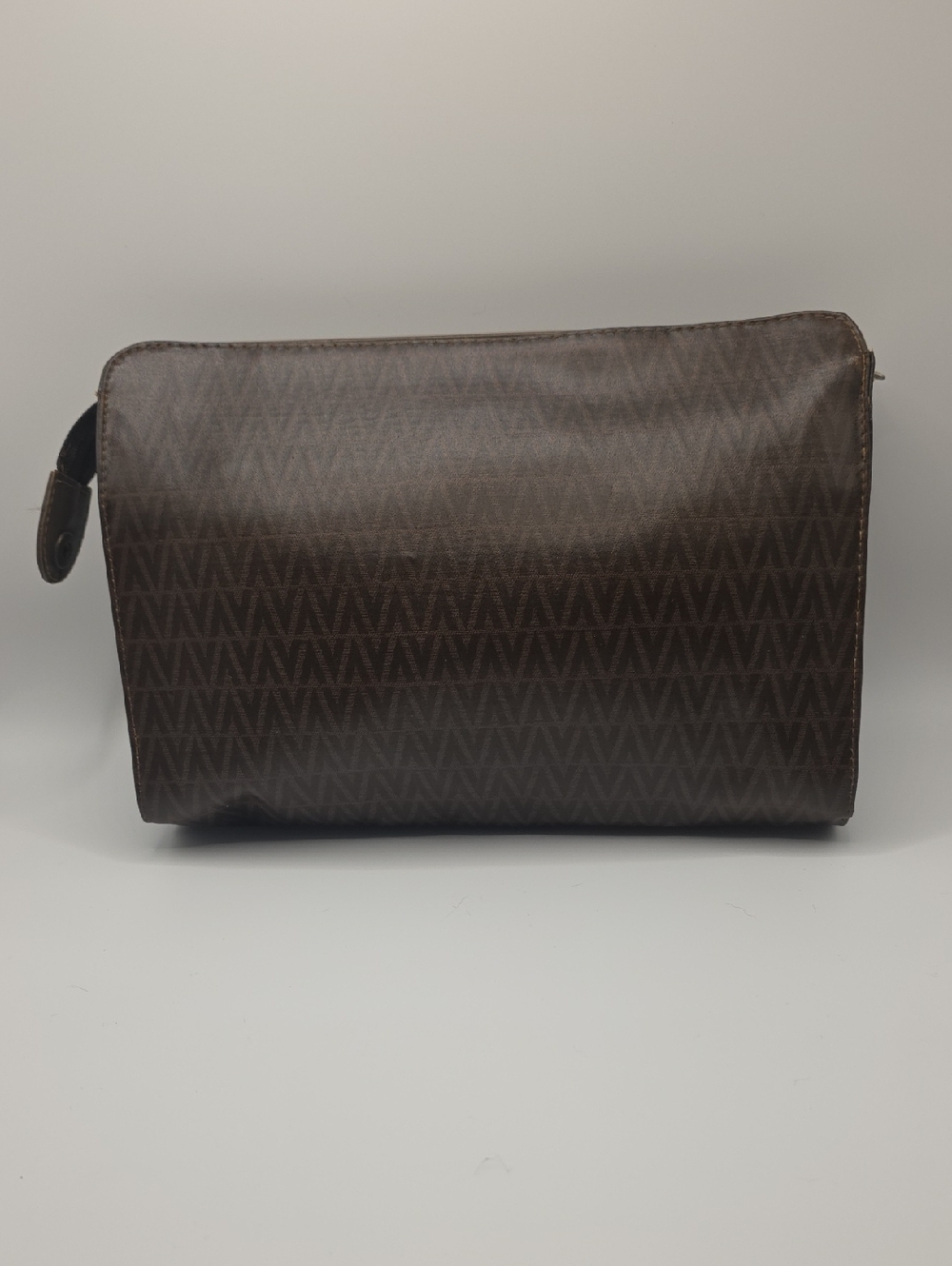 Mario Valentino Brown Men's Travel Toiletry Bag - Picture 2 of 5